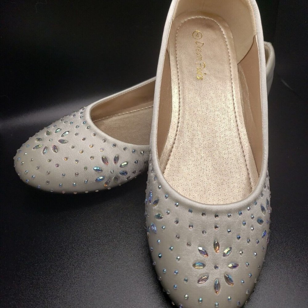 DREAM PAIRS Nina-100 Girls Dress Shoes Classic Ballet Flats